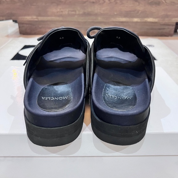 RARE! Moncler Lace Up Primaelo Slide Platform Sandal - Black - Picture 5 of 10